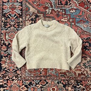 Everlane diamond stitch sweater